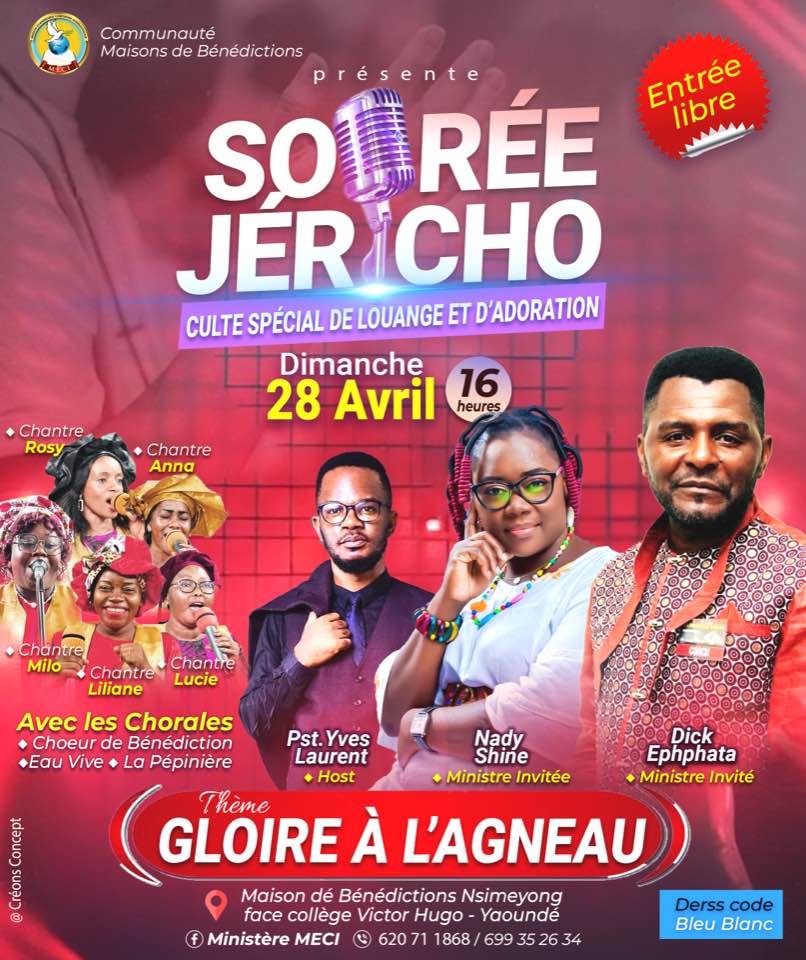 Soirée Jéricho, culte spécial de louange et d'adoration 