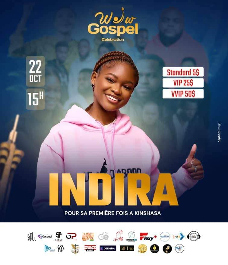 Indira en concert pour la première fois à Kinshasa