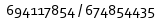  694117854 / 674854435
