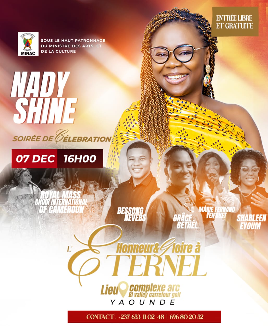 Nady Shine illumine Yaoundé ce 7 décembre
