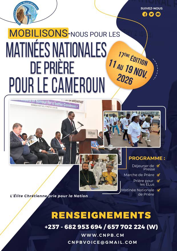 Les Matinées Nationales de Prière mobilisent le Cameroun
