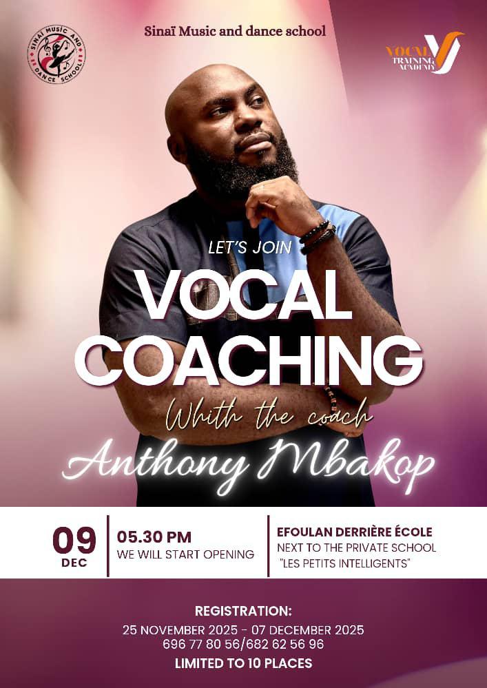 VOCAL COACHING – AVEC ANTHONY MBAKOP