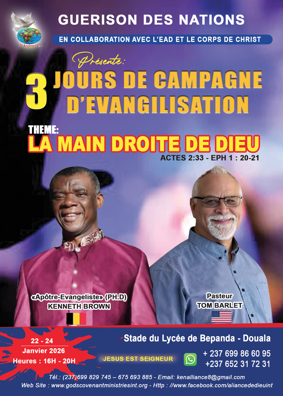 Campagne d'Évangélisation à Douala : "La Main Droite de Dieu"
