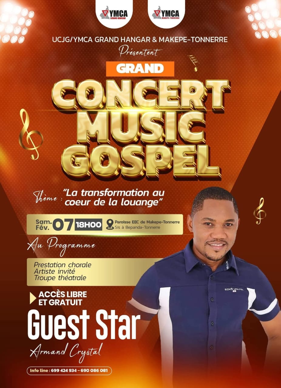 Grand Concert Gospel : une explosion de louange et de grâce avec ARMAND CRYSTAL