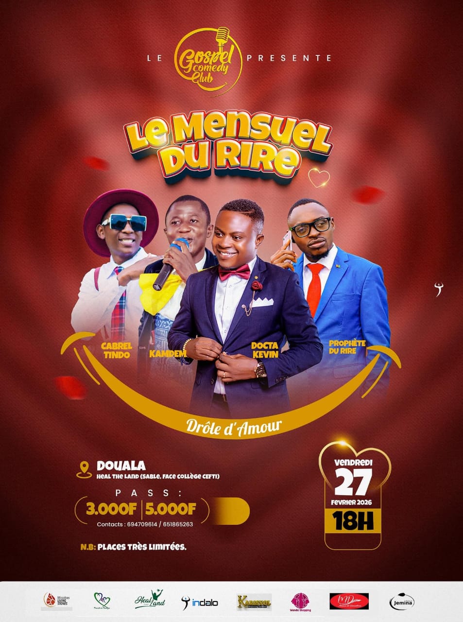 LE MENSUEL DU RIRE - Drôle d'Amour Avec Gospel Comedy Club