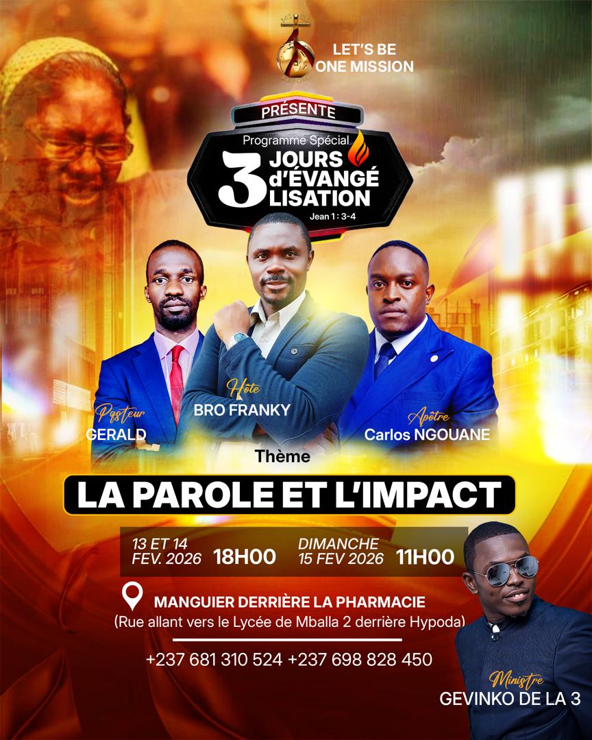 PROGRAMME SPÉCIAL – 3 JOURS D’ÉVANGÉLISATION