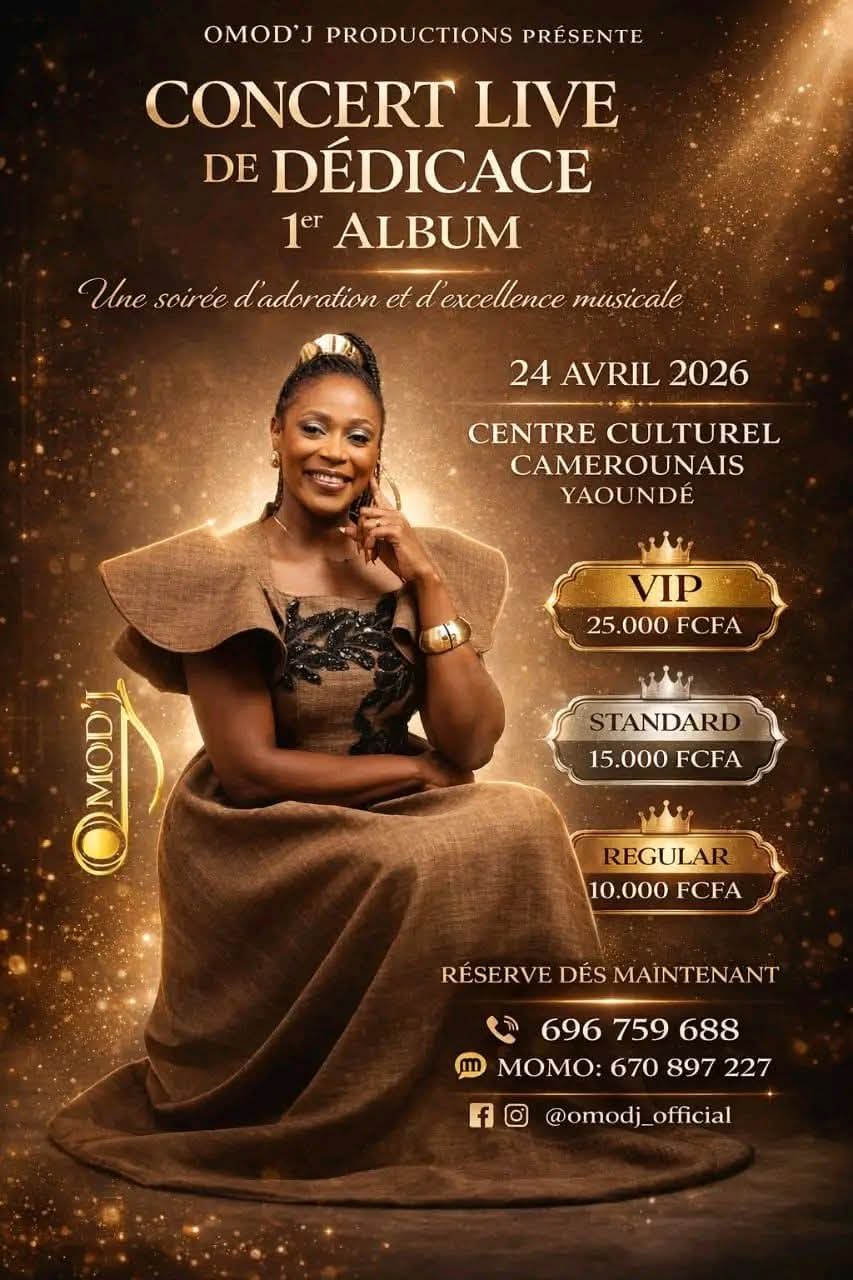OMOD'J en concert live le 24 avril 2026 à Yaoundé