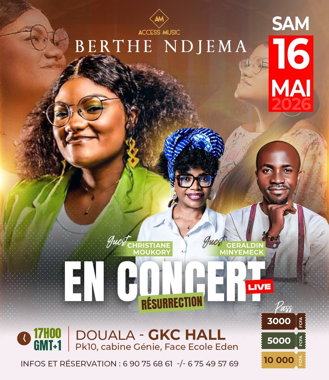 Concert Live "Résurrection" avec Berthe Ndjema à Douala