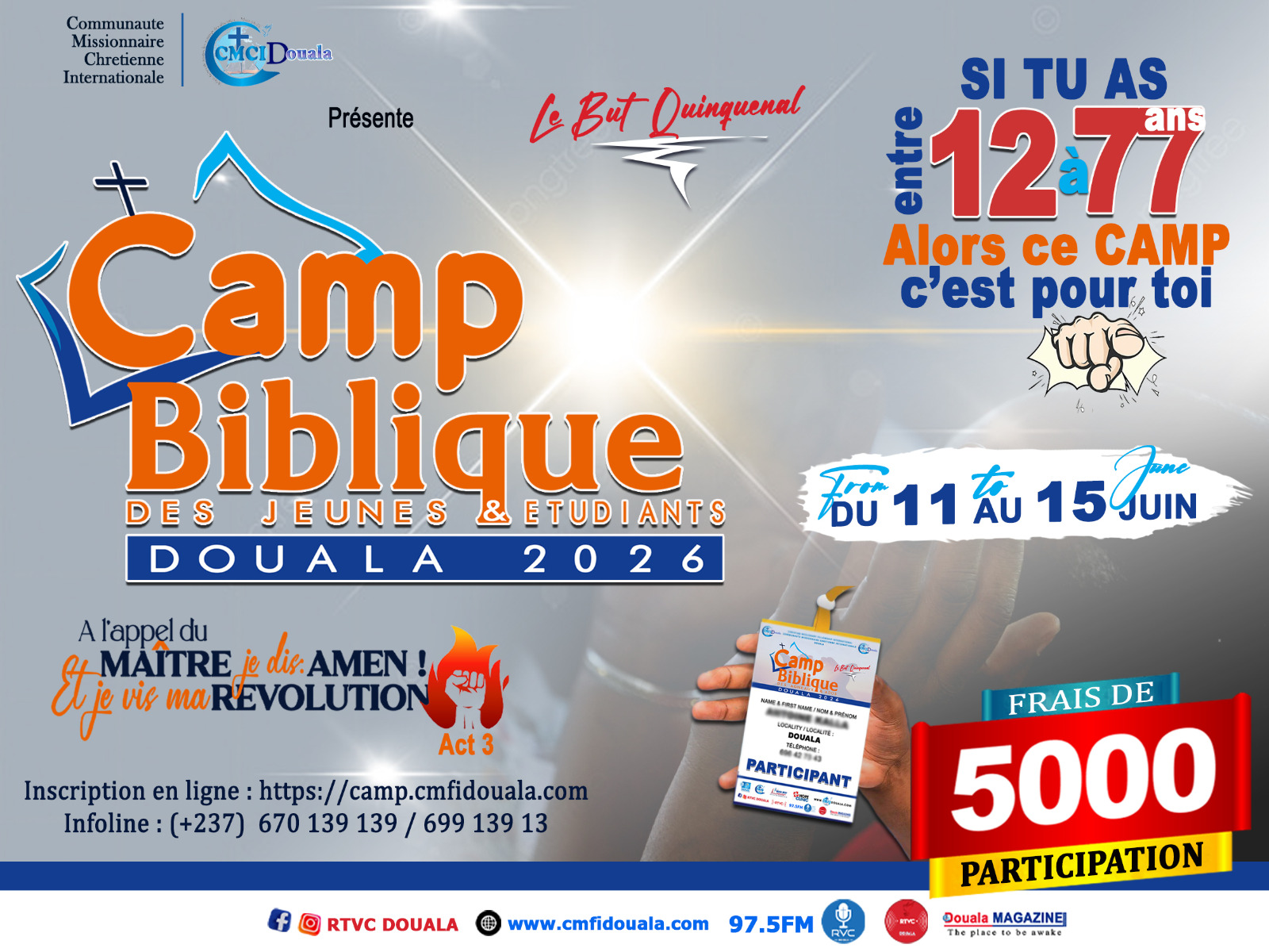 Douala Youth & Student Bible Camp 2026