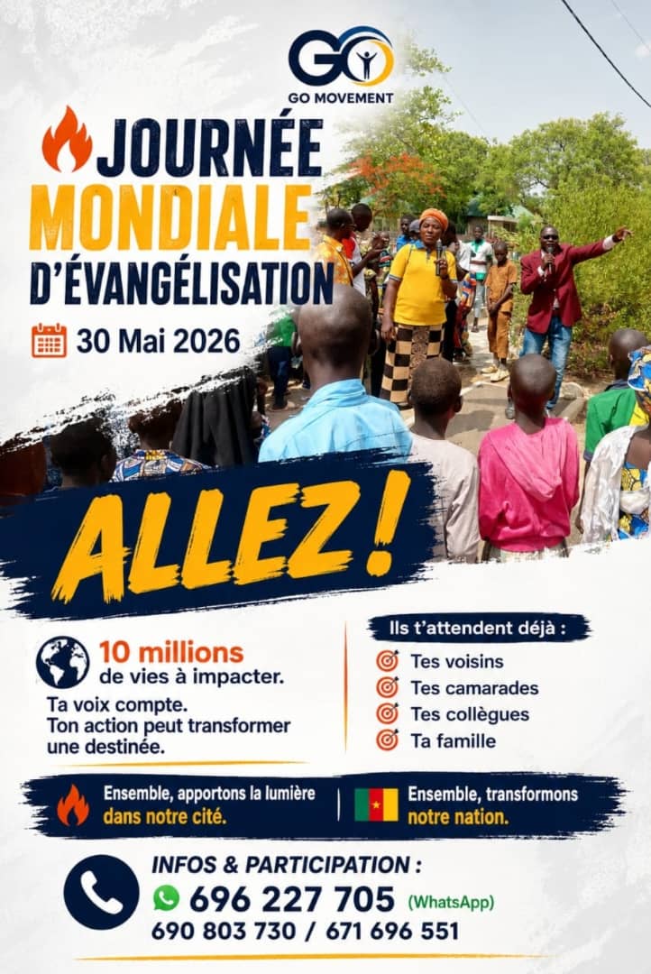 JOURNÉE MONDIALE D’ÉVANGÉLISATION : DOUALA ENTRE EN ACTION !