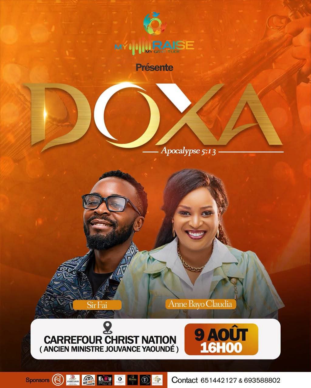 DOXA : My Praise Ma Gratitude convie Yaoundé à une soirée d'adoration le 9 août