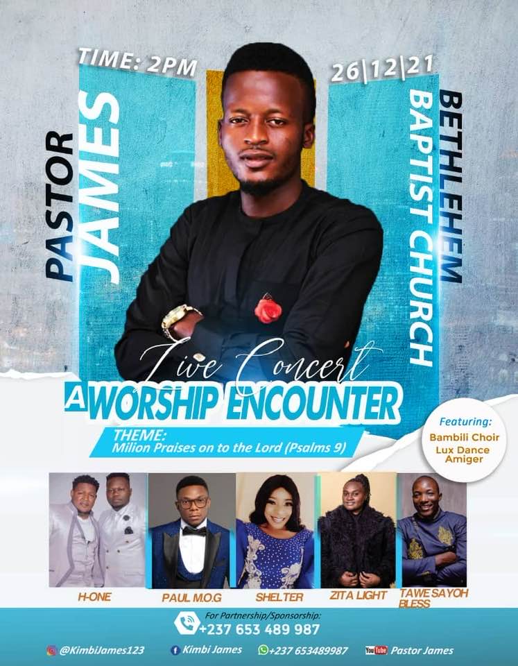 Live concert for a worship meeting with Pastor James