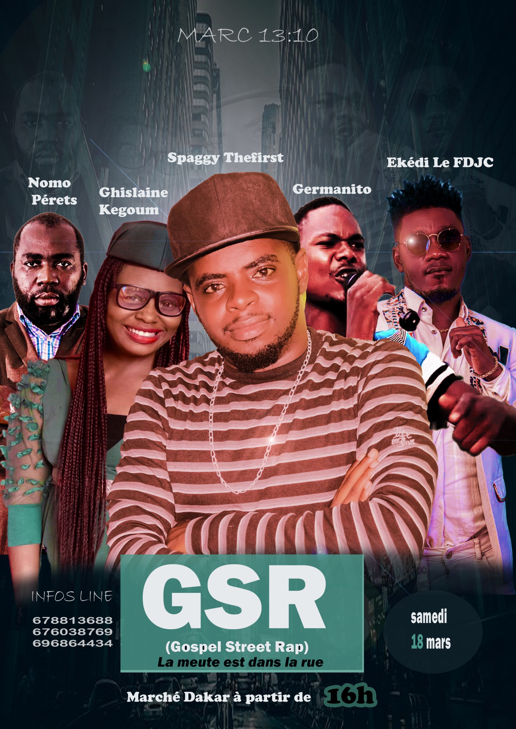 Gospel Street Rap at the Dakar-Douala market