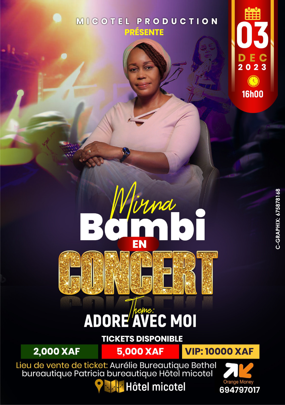 Mirna Bambi in live concert in December