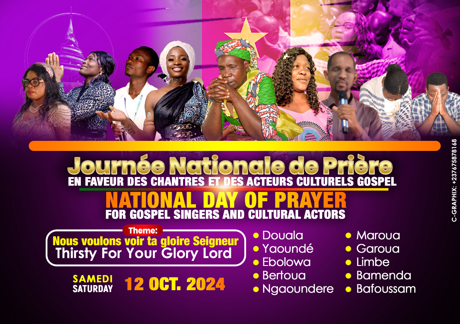 National day of prayer for gospel singers and cultural actors 2024