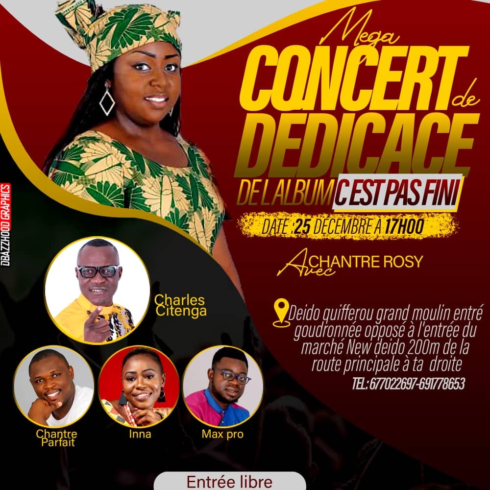 Dédicace de l'album "C'est pas fini" de la Chantre Rosy