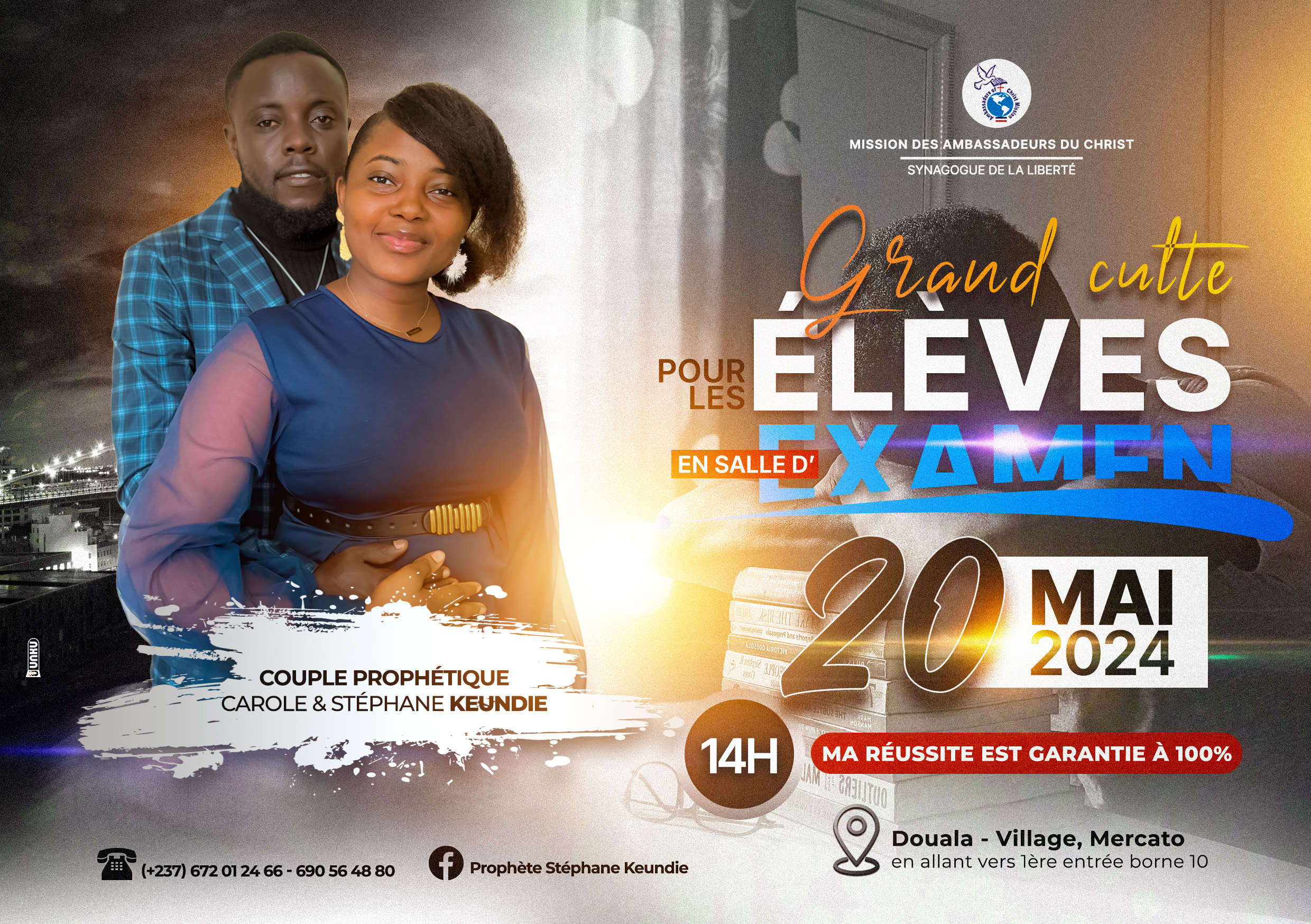 Grand culte pour les él&egrave;ves en salle d'examen