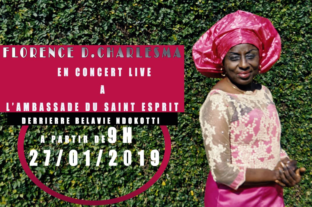 Florence D. Charlesma en concert live à l'ambassade du saint Esprit Douala