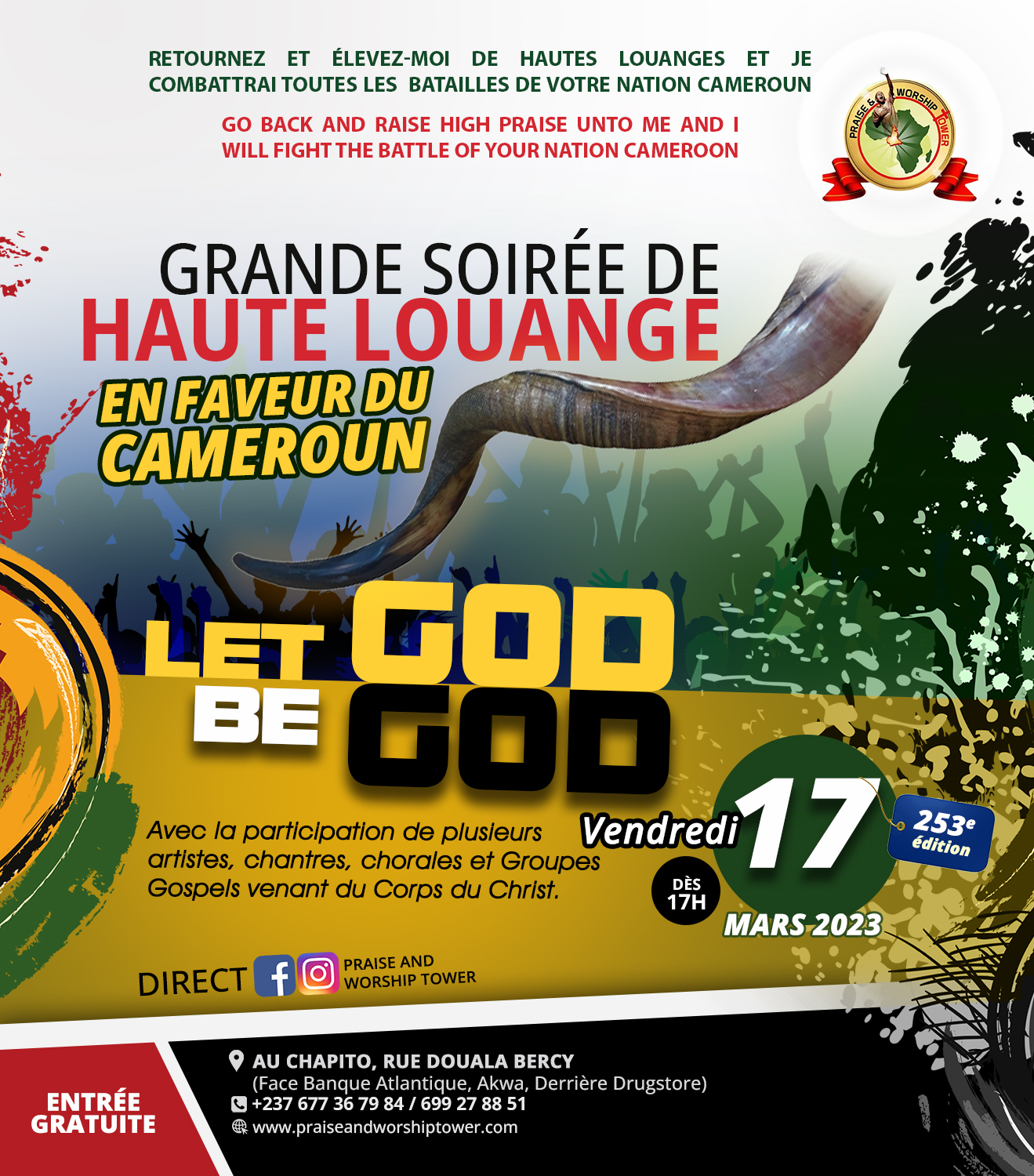 253e édition des soirées de hautes louanges en faveur du Cameroun