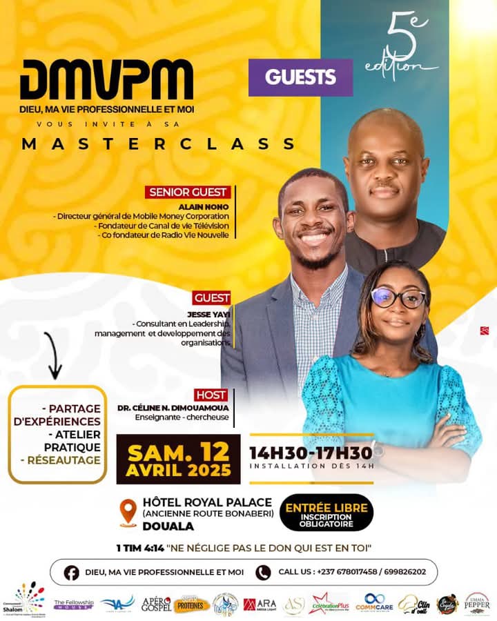 Dieu, ma vie professionnelle et moi masterclass