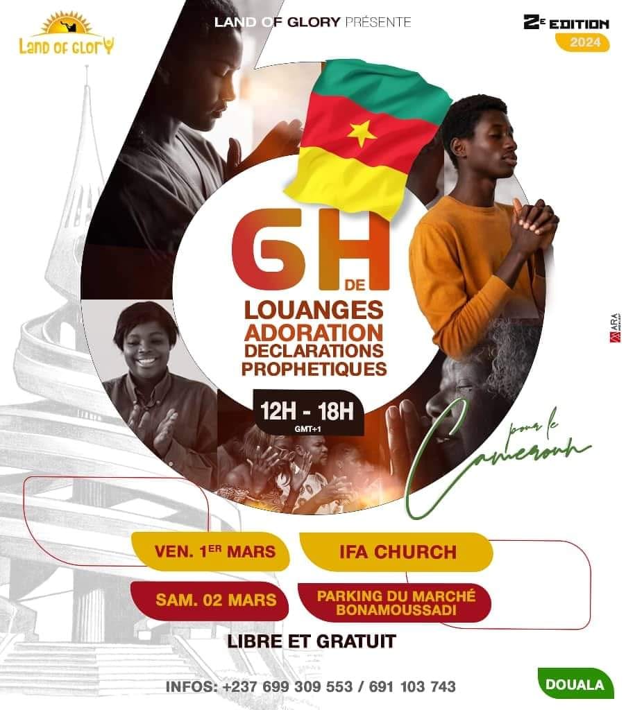 6H de louanges, adoration et déclarations prophétiques