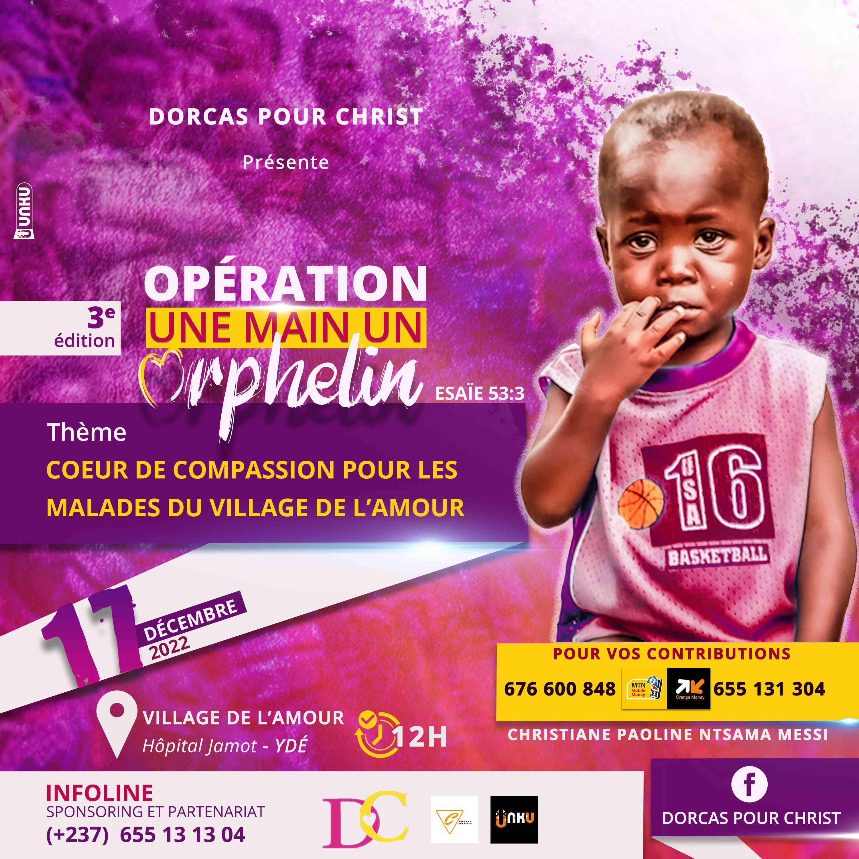 3e édition de l'opération une main un orphelin