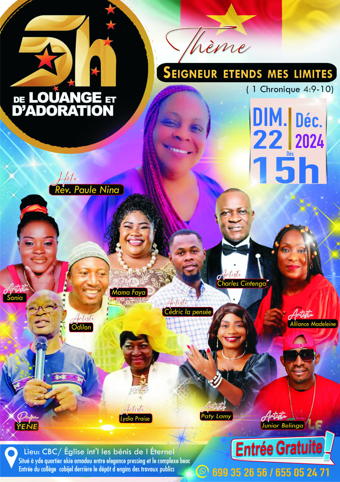 5 heures de louanges et adoration, Seigneur entend ma voix