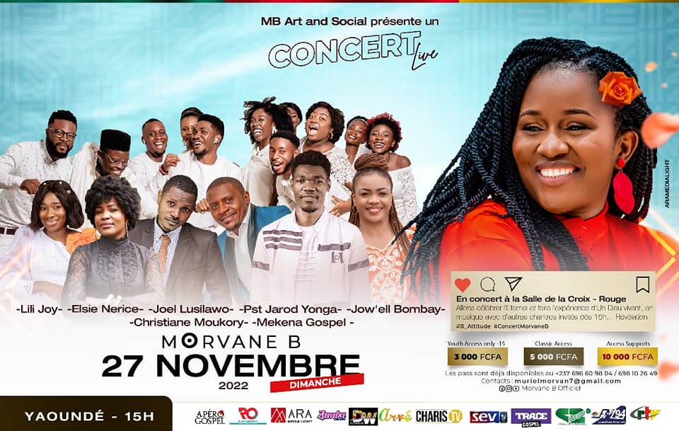 Morvane B en concert live &agrave; Yaoundé
