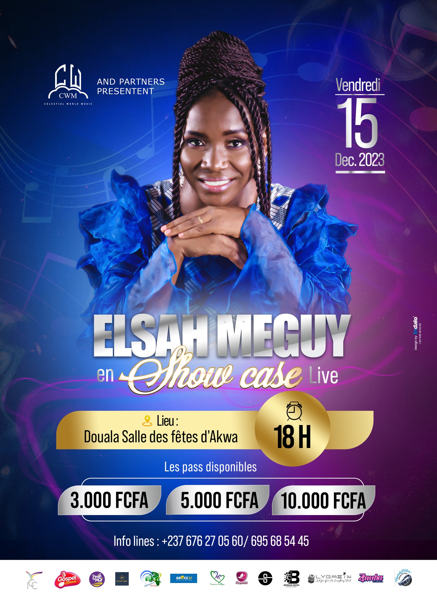 Elsah Meguy in showcase at the Akwa village hall