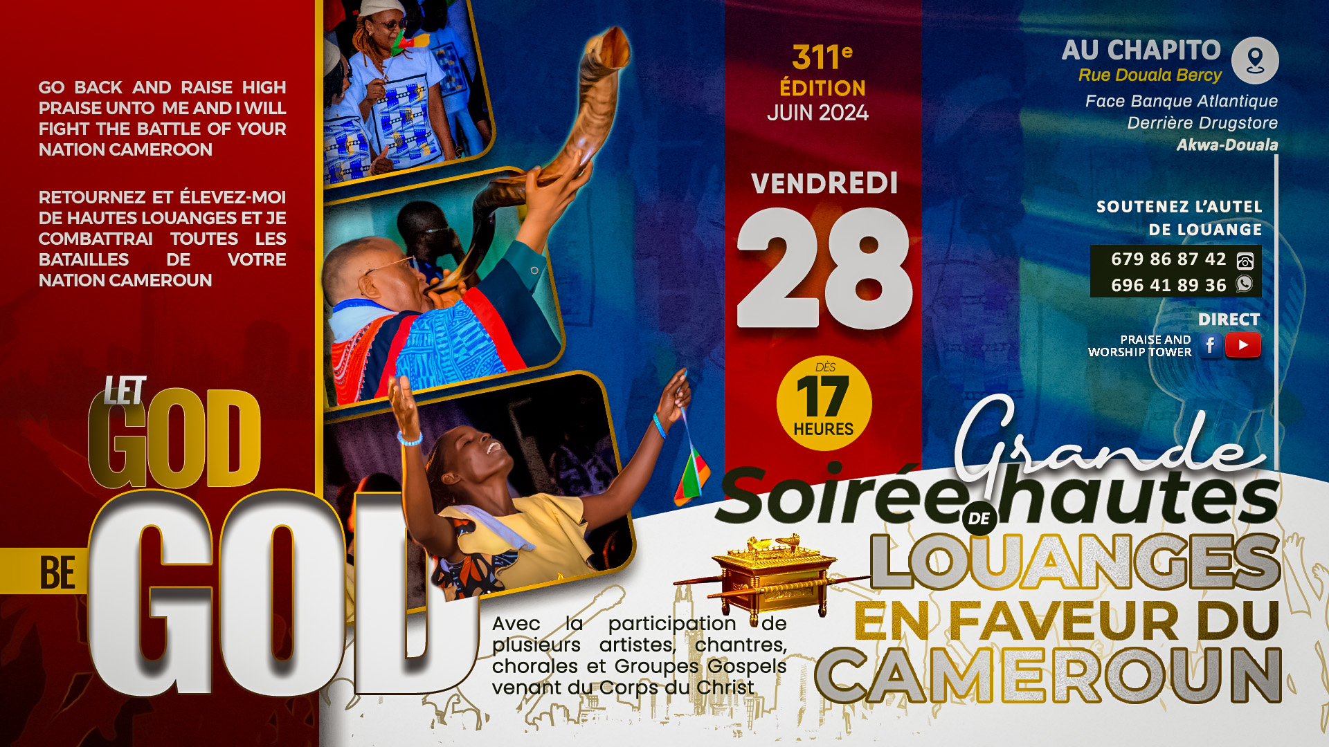 311e édition des soirées de hautes louanges en faveur du Cameroun