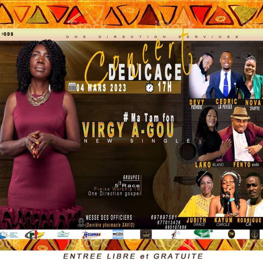 Virgy-A-Ngou in concert signing his new single “Ma tam fon”